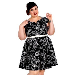 Hell Bunny Adorable Nautical Print Dress